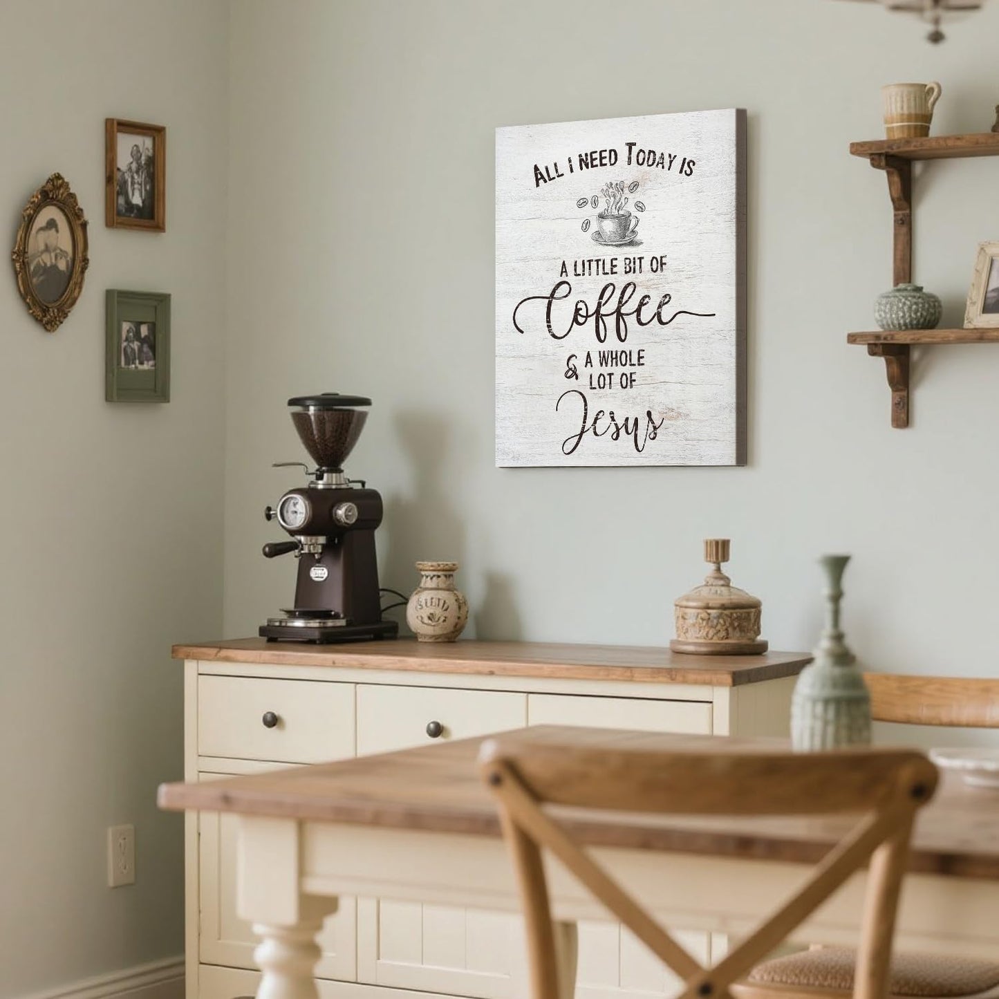 Quotes Wall Decor Enjoy the Little Things Sign Family Wall Signs Canvas Prints Rustic Wooden Wall Art Wood Pictures for Living Room Bedroom Office Home Decor, 6 X 17 Inch Framed