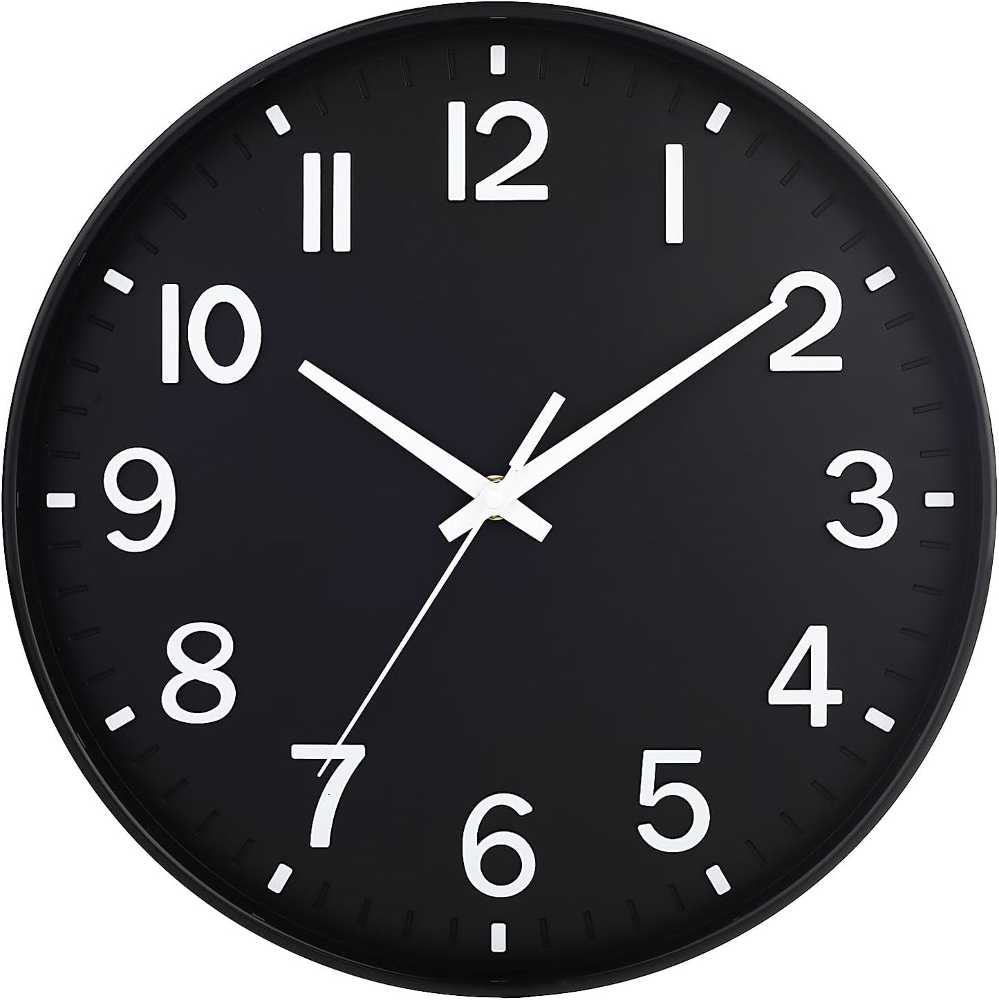 HZDHCLH Wall Clocks Battery Operated,12 inch Silent Non Ticking Modern Wall Clock for Living Room Bedroom Kitchen Office Classroom Decor (Olive Green and Gold)