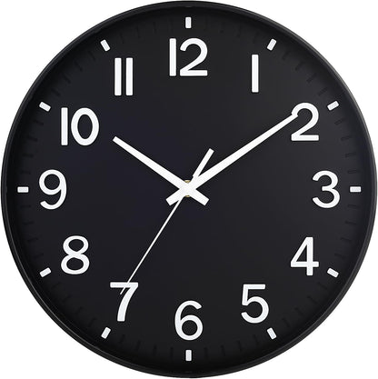 HZDHCLH Wall Clocks Battery Operated,12 inch Silent Non Ticking Modern Wall Clock for Living Room Bedroom Kitchen Office Classroom Decor (Olive Green and Gold)