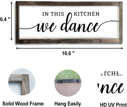 Dazingart Farmhouse Kitchen Wall Decor,Meals and Memories Are Made Here Sign, Rustic Wood Kitchen Signs Dinning Room Wall Decor (Meal)