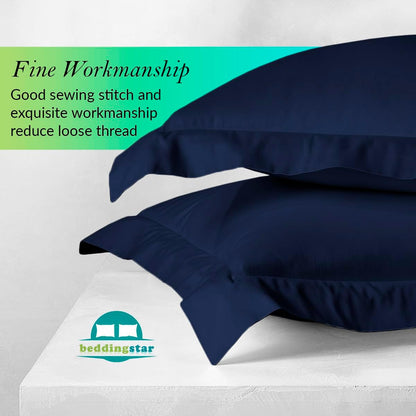 Euro Sham Covers 26x26 Set of 2 White 600 Thread Count 100% Egyptian Cotton Pack of 2 Euro 26x26 Pillow Covers Cushion Cover Cases Soft Skin Friendly European Size Decorative Square Pillow Shams