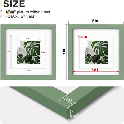 Egofine 12x16 Picture Frame Black, Covered by Plexiglass Made of Solid Wood, Display Pictures 9x12 and 11x14 with Mat or 12x16 Without Mat, for Wall Mounting Photo Frame - Colors A