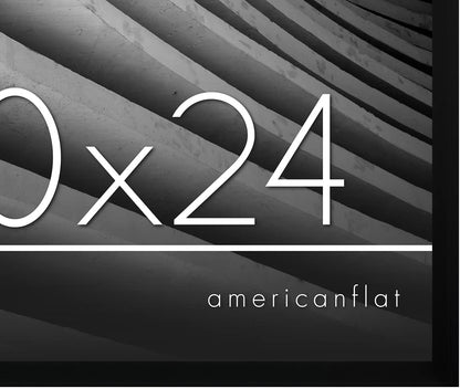 Americanflat 24x36 Poster Frame with Polished Plexiglass - Streamline Collection - Thin Border Picture Frame for Wall Display - Hanging Hardware Included - Black - Colors A