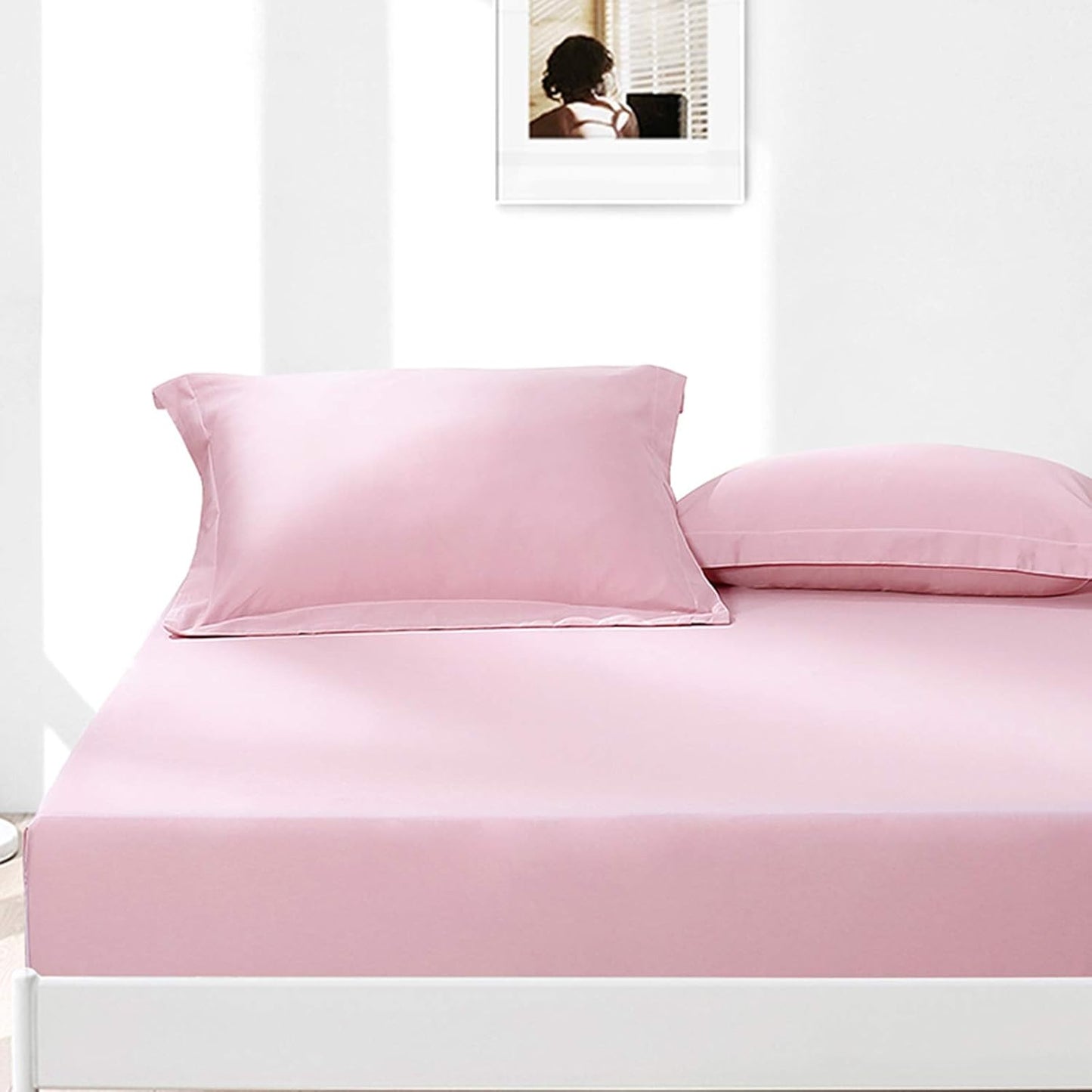 NTBAY Cotton 26x26 Euro Sham Covers - 500 Thread Count Egyptian Cotton Euro Pillow Covers, 2 Pack Super Soft and Breathable 26x26 Pillow Covers, Square Pillow Cases, White