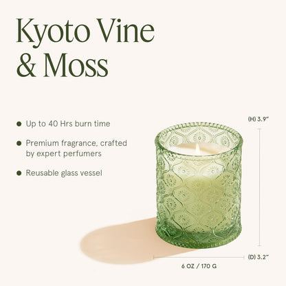 LA JOLIE MUSE Santal Rose Scented Candle – Saffron, Rose & Leather | 6 oz Natural Soy Wax | 40 Hours Clean Burn | Self Care Gifts for Women | Elegant Home Decor