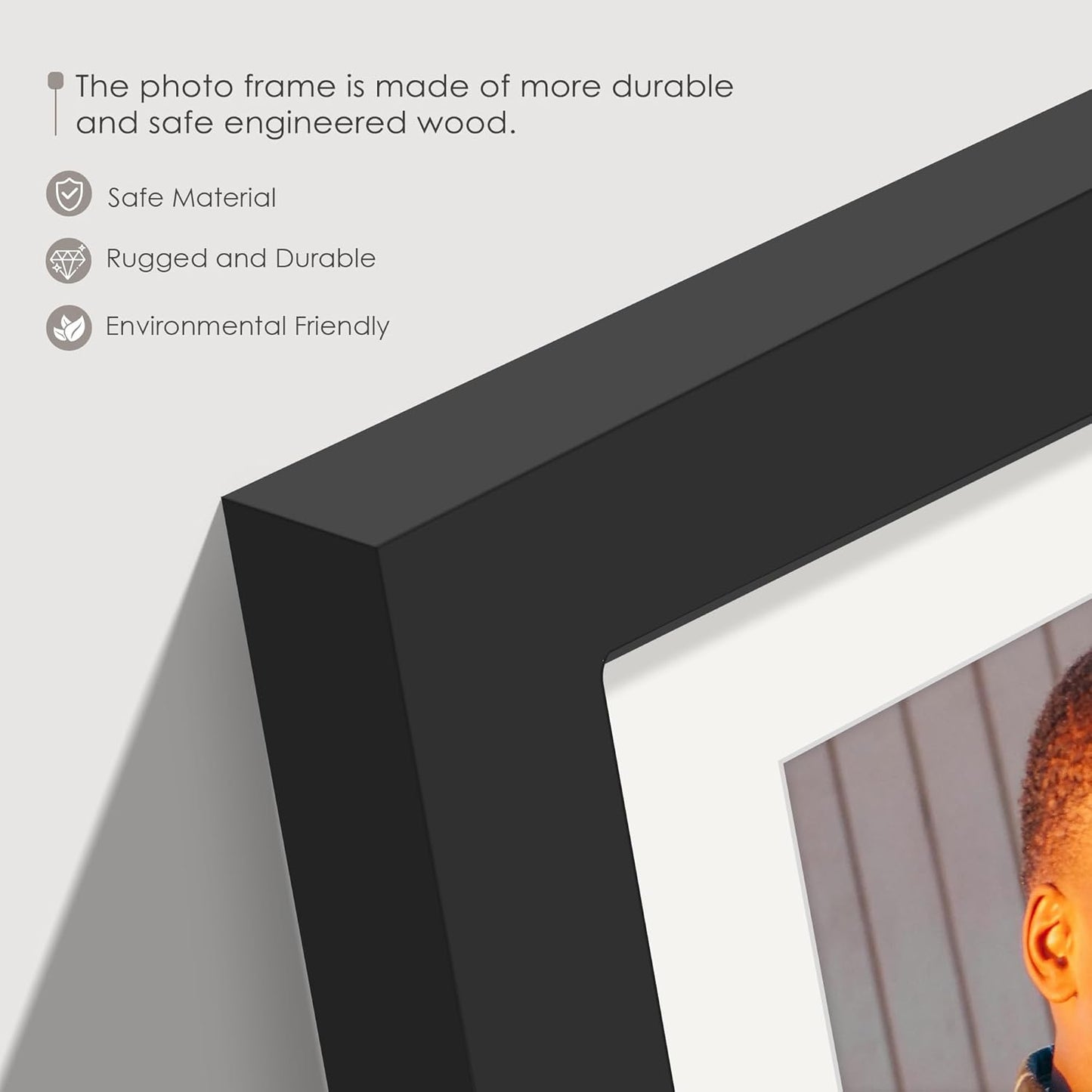 DUENPY 14x26 Collage Picture Frame 4x6 Collage Picture Frame Displays Twelve 4x6 inch Photos Available Horizontal Wall Mounting Display and Vertical Black - Colors B