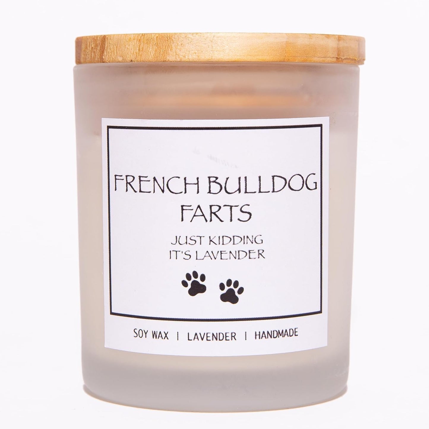 Pug Gifts & Decor, Dog Mom Gifts for Women, Dog Farts Candle, Pet Friendly Lavender Scented Candle