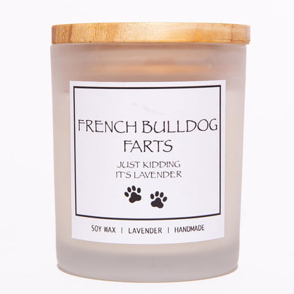 Pug Gifts & Decor, Dog Mom Gifts for Women, Dog Farts Candle, Pet Friendly Lavender Scented Candle