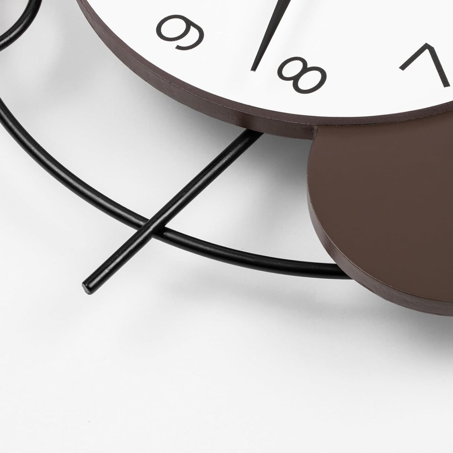 Wall Clock for Living Room Decor Decorative Wall Clock with Pendulum Silent Quartz Battery Operated Black Metal Large Clock for Dining Room,Kitchen,Home,Bathroom,Bedroom,13.8x21.3 in