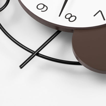 Wall Clock for Living Room Decor Decorative Wall Clock with Pendulum Silent Quartz Battery Operated Black Metal Large Clock for Dining Room,Kitchen,Home,Bathroom,Bedroom,13.8x21.3 in