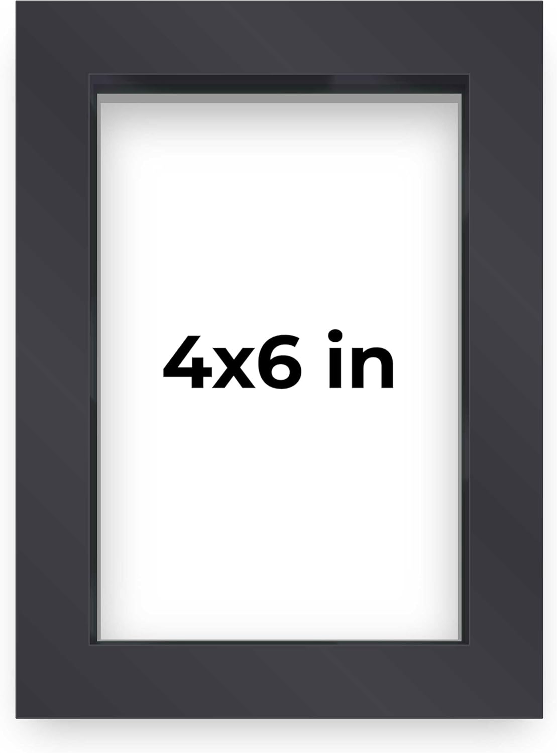 14x14 Shadow Box Black | 3/4" Depth of Usable Space | Solid Wood Pine | Includes UV Resistant Acrylic Plexiglass, Acid-Free Backing & Hanging Hardware | Made to Order in USA - Colors G