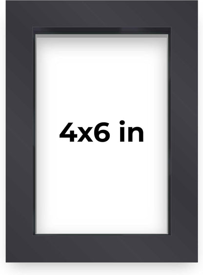 14x14 Shadow Box Black | 3/4" Depth of Usable Space | Solid Wood Pine | Includes UV Resistant Acrylic Plexiglass, Acid-Free Backing & Hanging Hardware | Made to Order in USA - Colors G