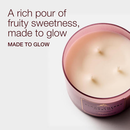 Bath & Body Works Mahogany Teakwood Intense 3-Wick Candle - Scented Candle for At-Home Use - Long-Lasting, Room-Filling Fragrance - High Fragrance Oil Concentration - Soy Wax Blend