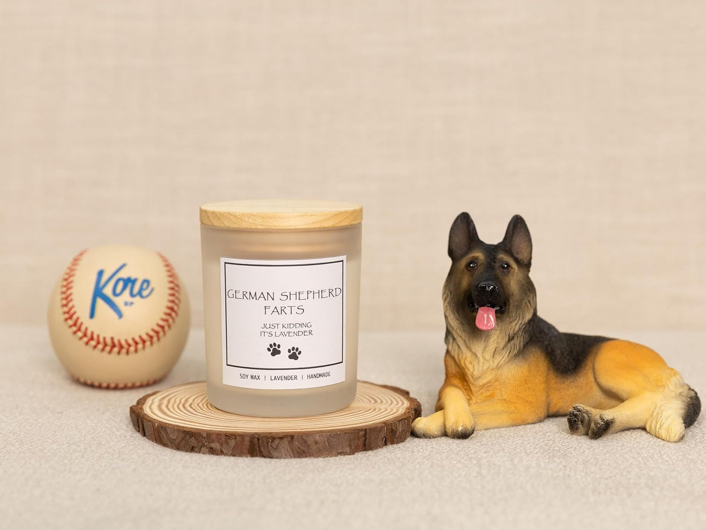 Pug Gifts & Decor, Dog Mom Gifts for Women, Dog Farts Candle, Pet Friendly Lavender Scented Candle