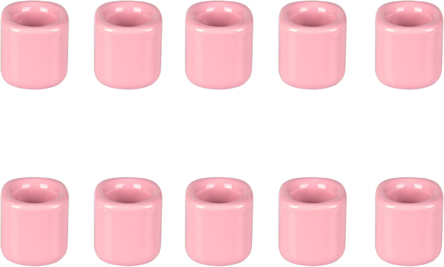 Mega Candles 5 pcs Black 1/2 Inch Diameter Ceramic Chime Ritual Spell Candle Holders, Great for Casting Chimes, Meditation, Rituals, Spells, Vigil, Witchcraft, Wiccan Supplies