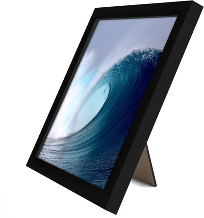 Americanflat 12x18 Poster Frame with Shatter-Resistant Glass - Signature Collection - Gallery-Style Frames Made of Engineered Wood - Photo Frame for Wall Display - Black - Colors C