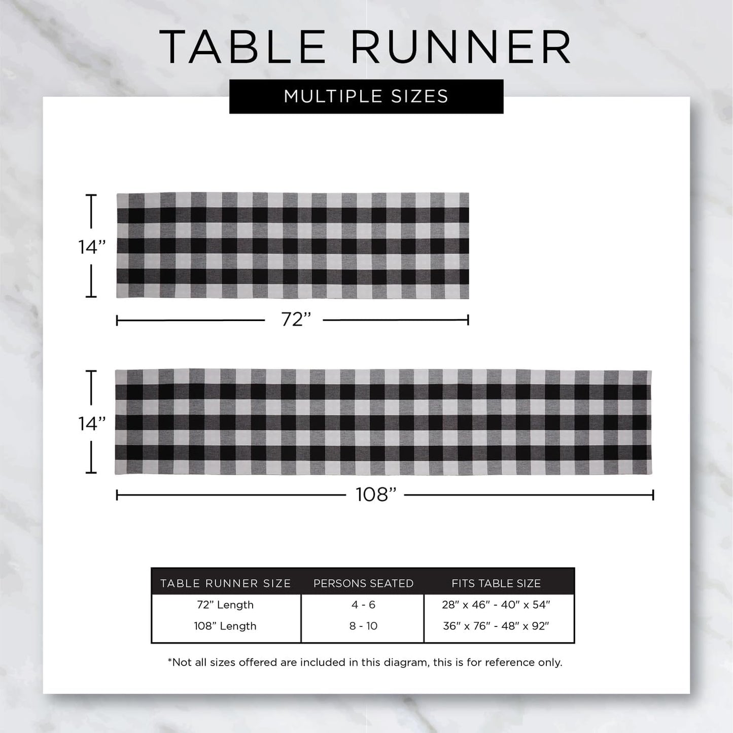 DII Farmhouse Braided Stripe Table Runner Collection, 15x72 (15x77, Fringe Included), Black