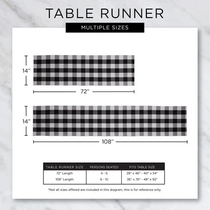 DII Farmhouse Braided Stripe Table Runner Collection, 15x72 (15x77, Fringe Included), Black