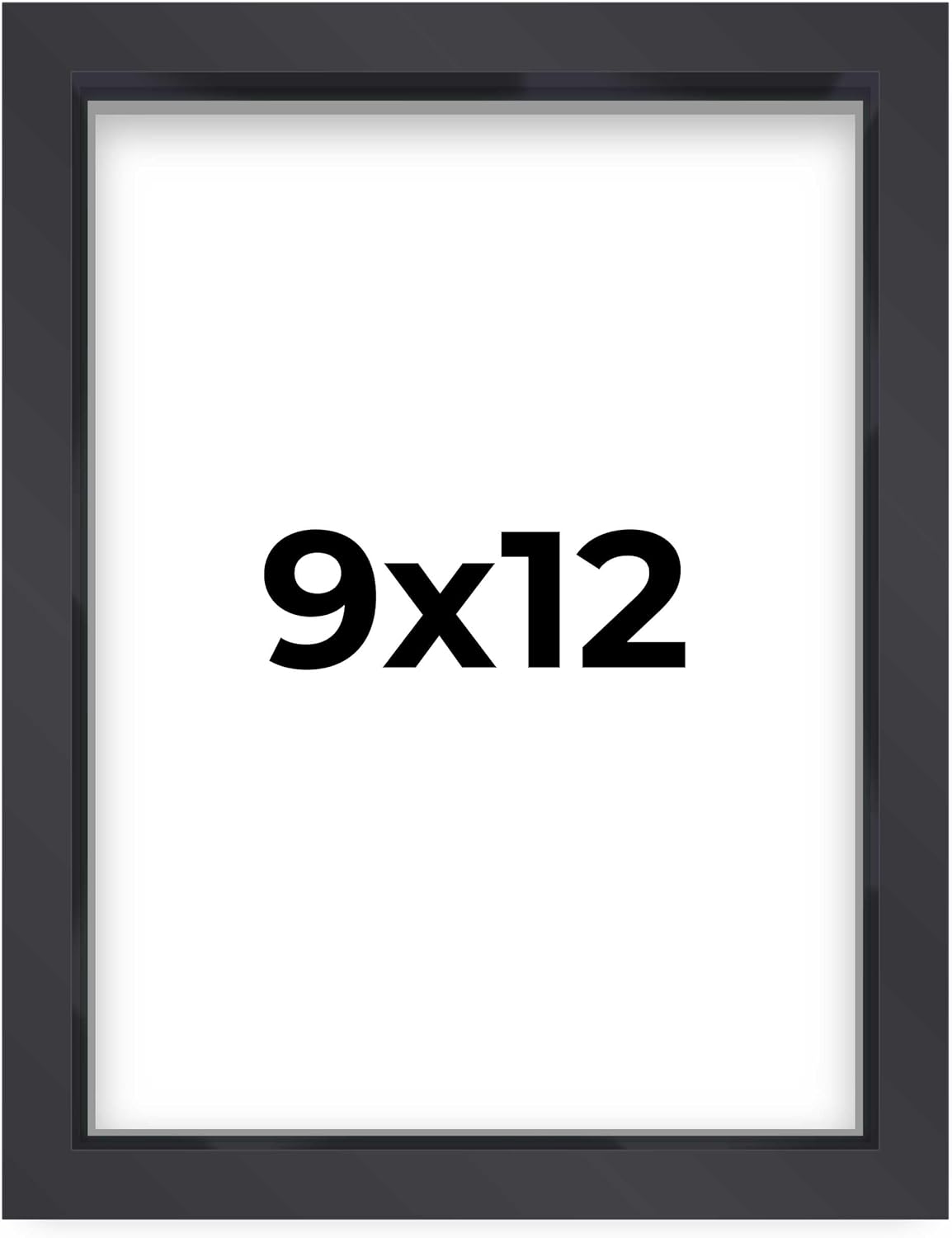 14x14 Shadow Box Black | 3/4" Depth of Usable Space | Solid Wood Pine | Includes UV Resistant Acrylic Plexiglass, Acid-Free Backing & Hanging Hardware | Made to Order in USA - Colors F