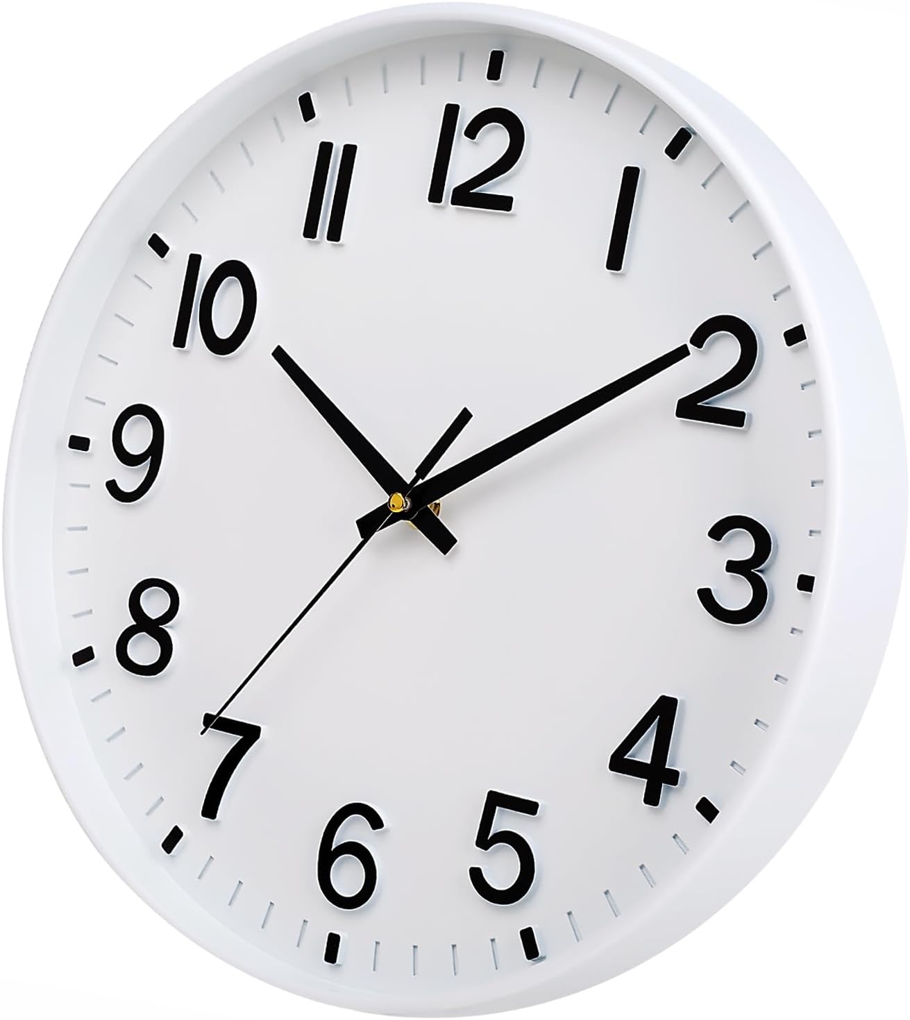 HZDHCLH Wall Clocks Battery Operated,12 inch Silent Non Ticking Modern Wall Clock for Living Room Bedroom Kitchen Office Classroom Decor (Olive Green and Gold)