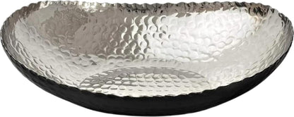 Monarch Abode Decorative Bowl for Home Decor – 7.5-Inch Black and Copper Plated Hand Hammered Key Bowls for Entryway Table, Fruit & Potpourri Bowl for Centerpiece, Modern Catch All Key Holder Bowl