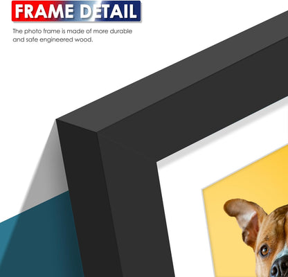 DUENPY 14x26 Collage Picture Frame 4x6 Collage Picture Frame Displays Twelve 4x6 inch Photos Available Horizontal Wall Mounting Display and Vertical Black - Colors B