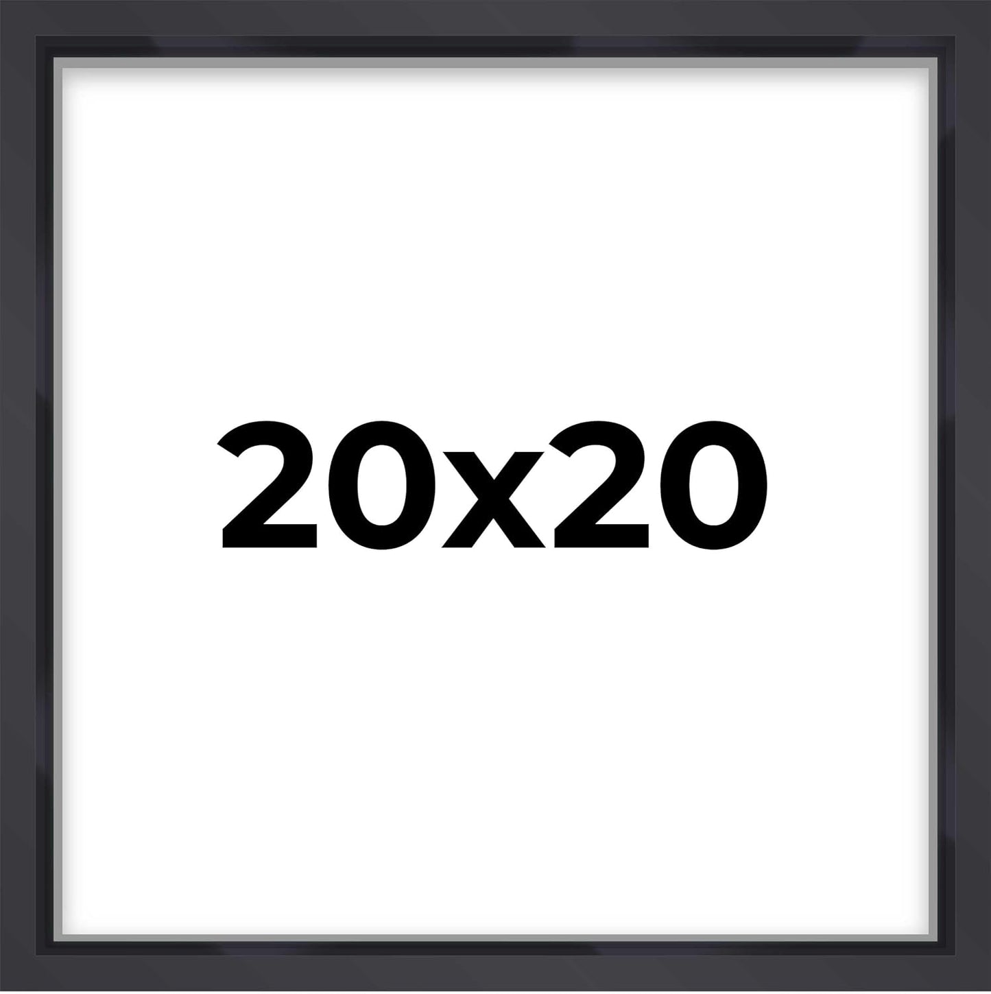 14x14 Shadow Box Black | 3/4" Depth of Usable Space | Solid Wood Pine | Includes UV Resistant Acrylic Plexiglass, Acid-Free Backing & Hanging Hardware | Made to Order in USA - Colors D