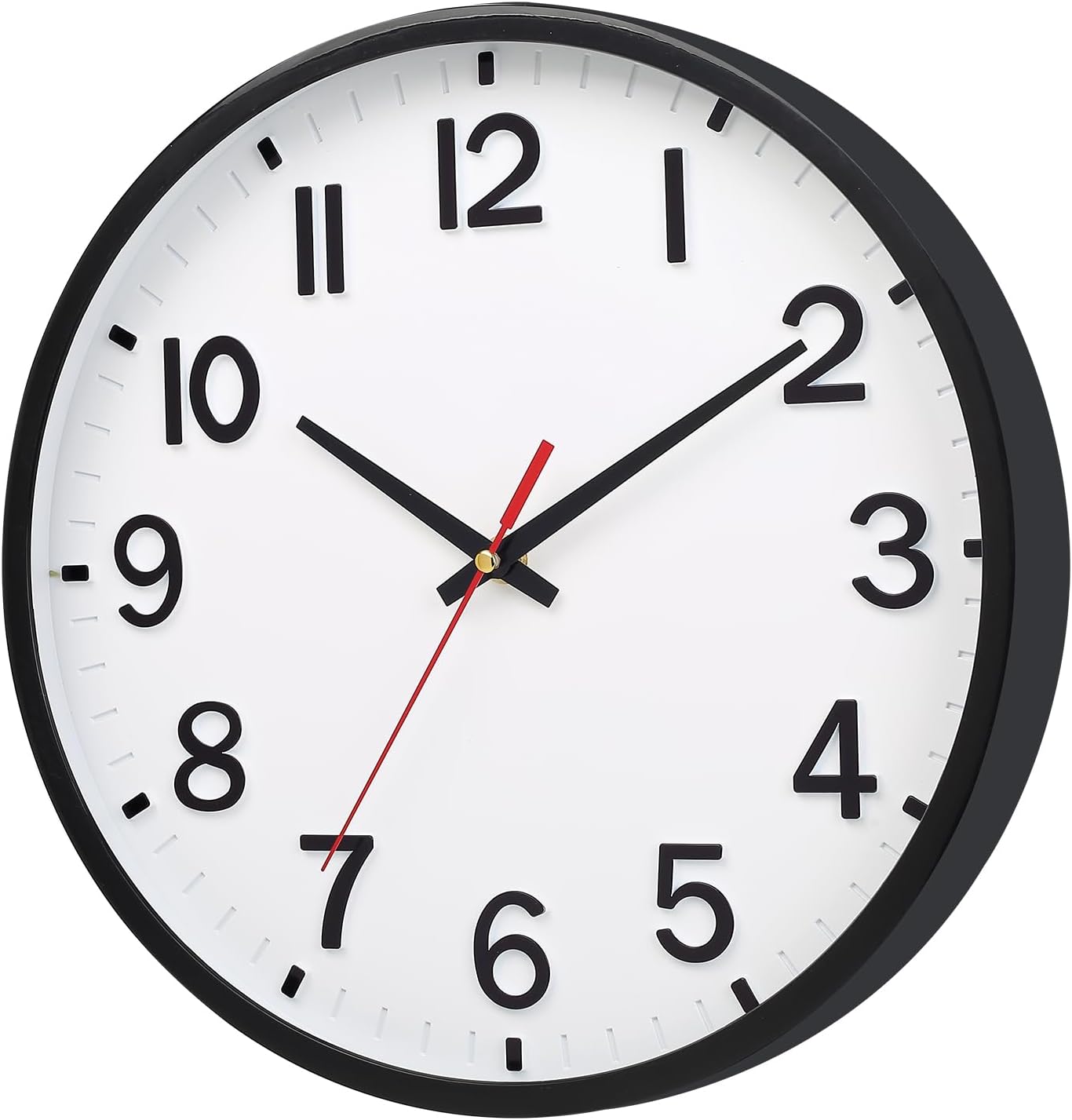 Wall Clocks Battery Operated 8 inch Modern Wall Clock,Silent Non Ticking Wall Clock for Living Room Bedroom Kitchen Office Classroom Decor (Green White)