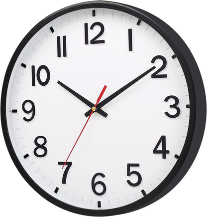 Wall Clocks Battery Operated 8 inch Modern Wall Clock,Silent Non Ticking Wall Clock for Living Room Bedroom Kitchen Office Classroom Decor (Green White)