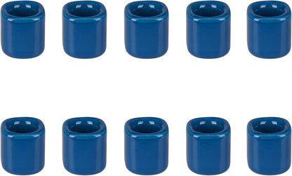 Mega Candles 5 pcs Black 1/2 Inch Diameter Ceramic Chime Ritual Spell Candle Holders, Great for Casting Chimes, Meditation, Rituals, Spells, Vigil, Witchcraft, Wiccan Supplies