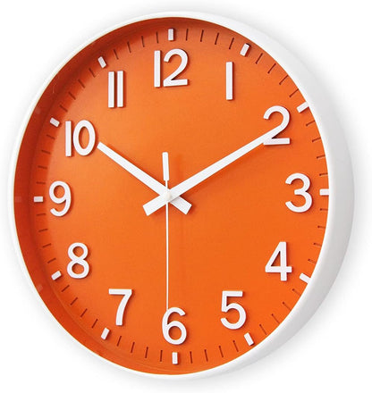 HZDHCLH Wall Clocks Battery Operated,12 inch Silent Non Ticking Modern Wall Clock for Living Room Bedroom Kitchen Office Classroom Decor (Olive Green and Gold)