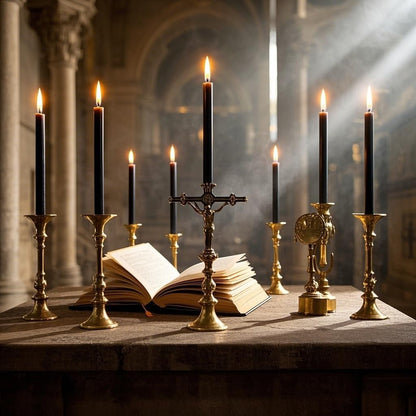 12-Pack Olive Green Taper Candles, 10 Inch Unscented Dripless Candlesticks, Long-Lasting Burn Time of 7-8 Hours, Perfect for Christmas Home Décor Spring and St. Patrick's Day