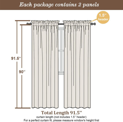 Chyhomenyc Sheer White Valances for Windows 2 Pack, Small Window Curtains for Living Room Bathroom Cafe Laundry Basement, Modern Top Dual Rod Pocket Voile Curtain, 42W x 14L inches, White - Colors C