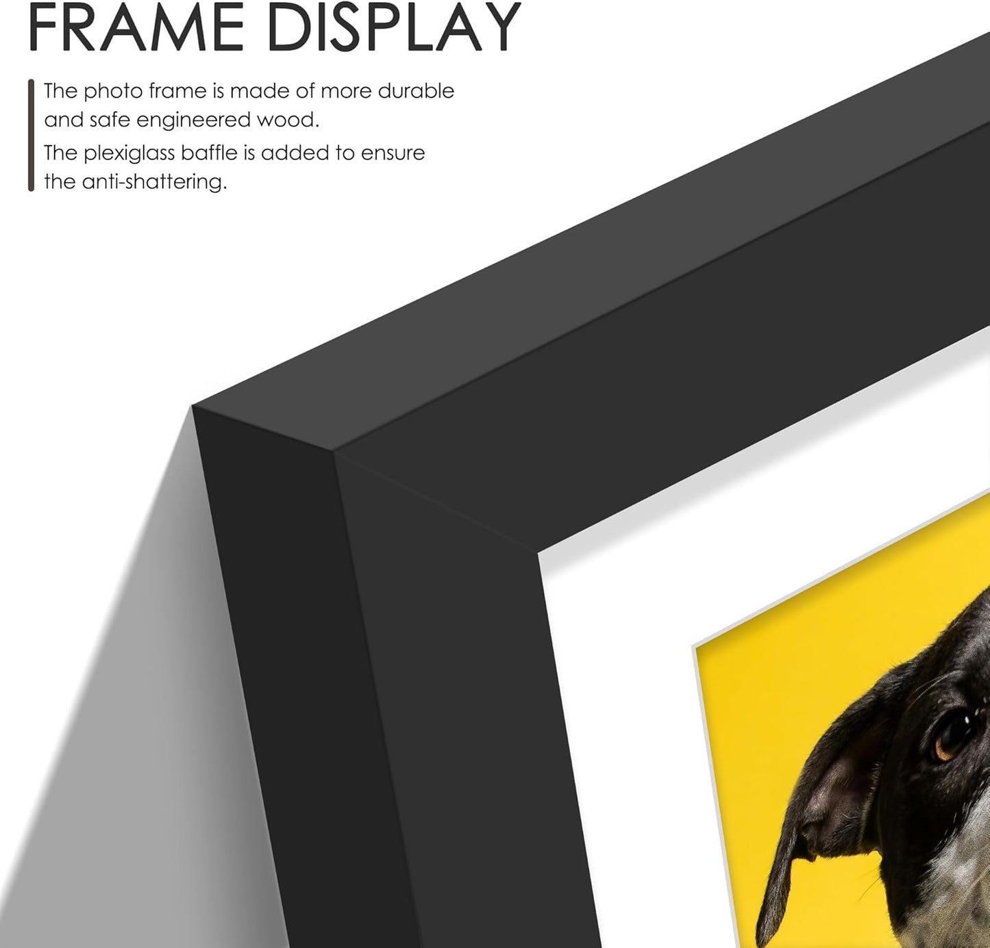 DUENPY 14x26 Collage Picture Frame 4x6 Collage Picture Frame Displays Twelve 4x6 inch Photos Available Horizontal Wall Mounting Display and Vertical Black - Colors A