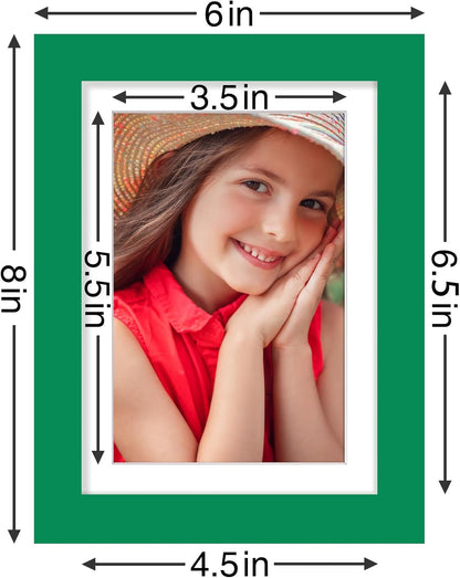 Vittanly 8x10 Picture Frames Set of 9, Shatter Resistant Plexiglass, Display 5x7 Pictures with Mat or 8x10 without Mat, Photo Frames for Wall or Tabletop, Engineered Wood, Black - Colors B