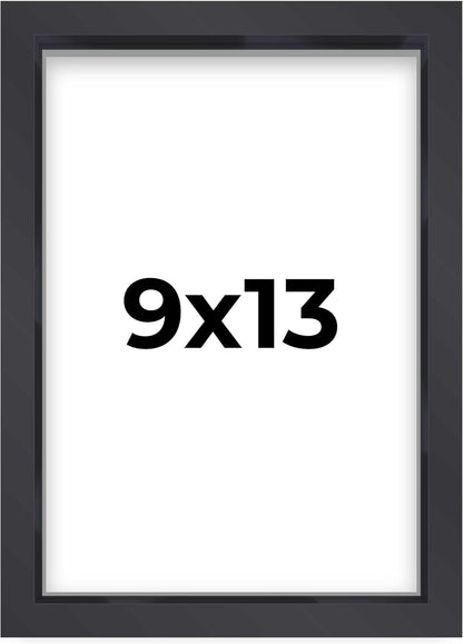 14x14 Shadow Box Black | 3/4" Depth of Usable Space | Solid Wood Pine | Includes UV Resistant Acrylic Plexiglass, Acid-Free Backing & Hanging Hardware | Made to Order in USA - Colors G