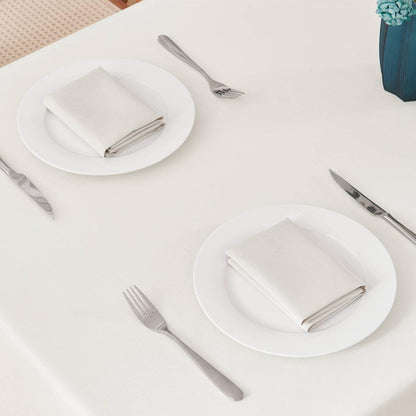 Veblandy Rectangle Tablecloth Waterproof Linen Textured Table Cloth Stain and Wrinkle Resistant Washable, Decorative Fabric Table Cover for Dining, Party and Camping (Sage Green, 52 * 70)