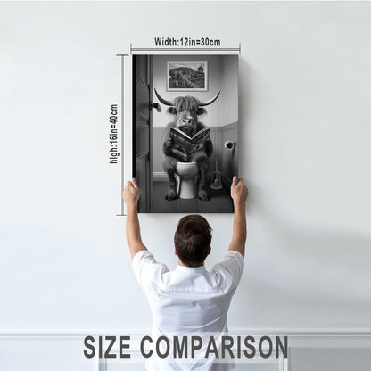 DIHSIEG 12x16 Canvas Wall Art funny bathroom wall art Print Poster Vintage Poster Frameless Floral Can be hung on the Wall Heal Your Heart poster Wall Art Canvas