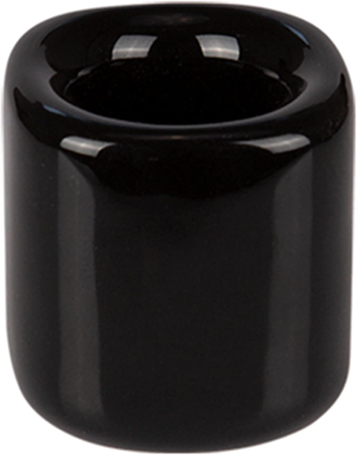 Mega Candles 5 pcs Black 1/2 Inch Diameter Ceramic Chime Ritual Spell Candle Holders, Great for Casting Chimes, Meditation, Rituals, Spells, Vigil, Witchcraft, Wiccan Supplies
