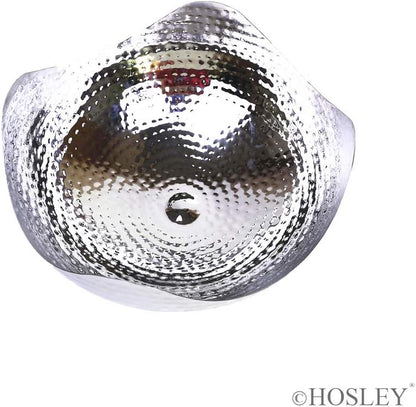 Hosley 5.75 Inch Diameter Silver Finish Metal Bowl, Ideal for Potpourri, LED Candles, Weddings, Special Events, Center Pieces, Craft. Use Decor to Coordinate O3