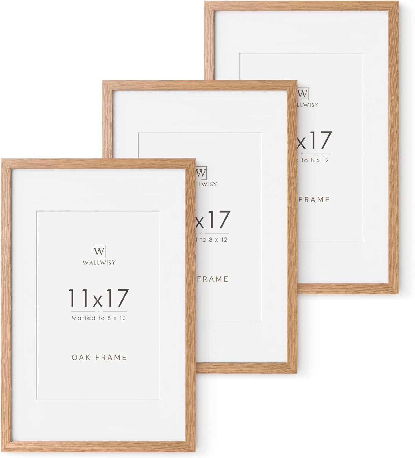 5x7 Picture Frame, Solid Oak Wood 5 x 7 Photo Frame with Mat to 4x6, 7x5 Picture Frames for Wall and Tabletop Display, (Walnut Set of 1)