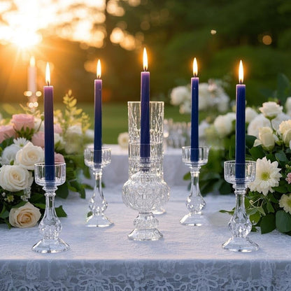 12-Pack Olive Green Taper Candles, 10 Inch Unscented Dripless Candlesticks, Long-Lasting Burn Time of 7-8 Hours, Perfect for Christmas Home Décor Spring and St. Patrick's Day