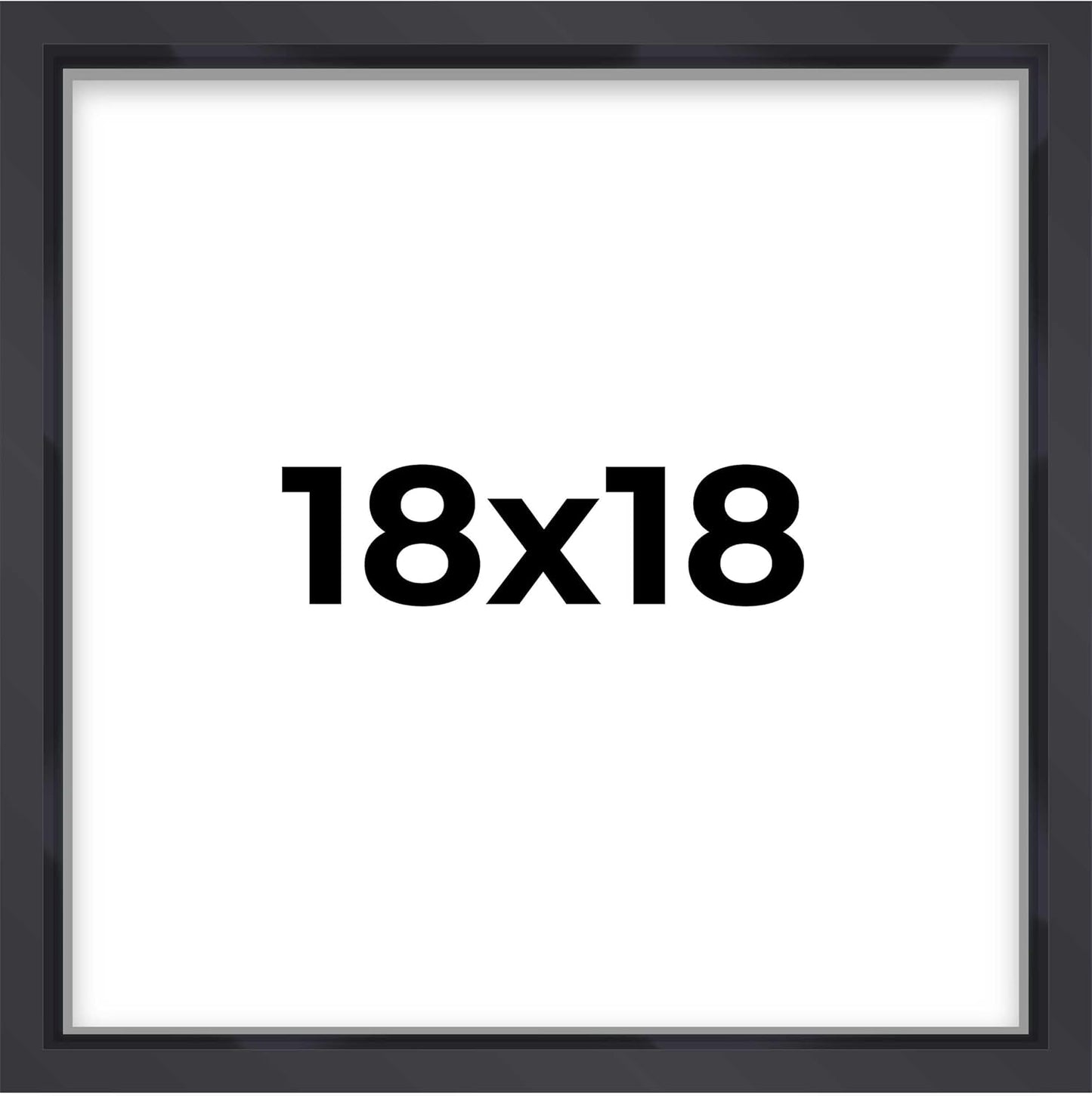 14x14 Shadow Box Black | 3/4" Depth of Usable Space | Solid Wood Pine | Includes UV Resistant Acrylic Plexiglass, Acid-Free Backing & Hanging Hardware | Made to Order in USA - Colors D