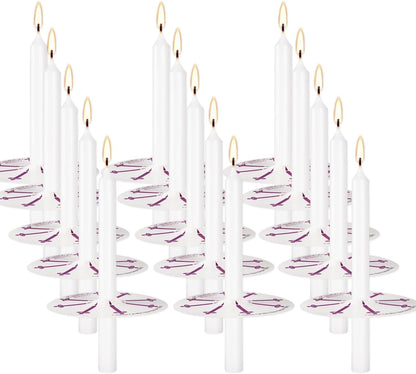 30-Pack 10-Color Taper Candles - 10 Inch Dripless & 10-Hour Burn｜Wedding/Birthday/Home Decor with Premium Wax