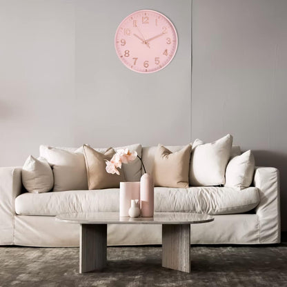 HZDHCLH Wall Clocks Battery Operated,12 inch Silent Non Ticking Modern Wall Clock for Living Room Bedroom Kitchen Office Classroom Decor (Olive Green and Gold)