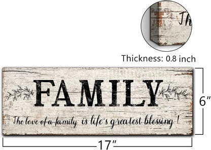 Quotes Wall Decor Enjoy the Little Things Sign Family Wall Signs Canvas Prints Rustic Wooden Wall Art Wood Pictures for Living Room Bedroom Office Home Decor, 6 X 17 Inch Framed