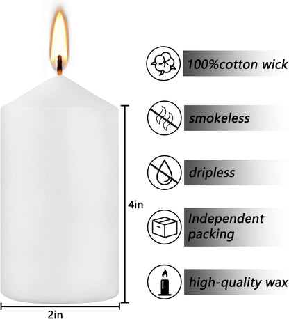 YOROXRG 40 Pack Spell Chime Candles-4 Inch Multi-Colored Taper Candles Sticks-for Home Decor Kitchen Decor Wedding Decoration-10 Colours