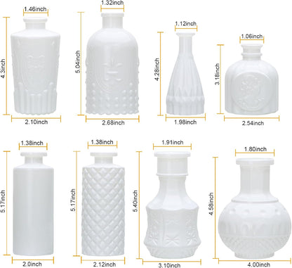 Glass Bud Vase Set of 32 pcs,Bud Vases in Bulk,Small Vases for Centerpieces, Mini Flower Vase Bulk for Rustic Wedding Home Table Decorations