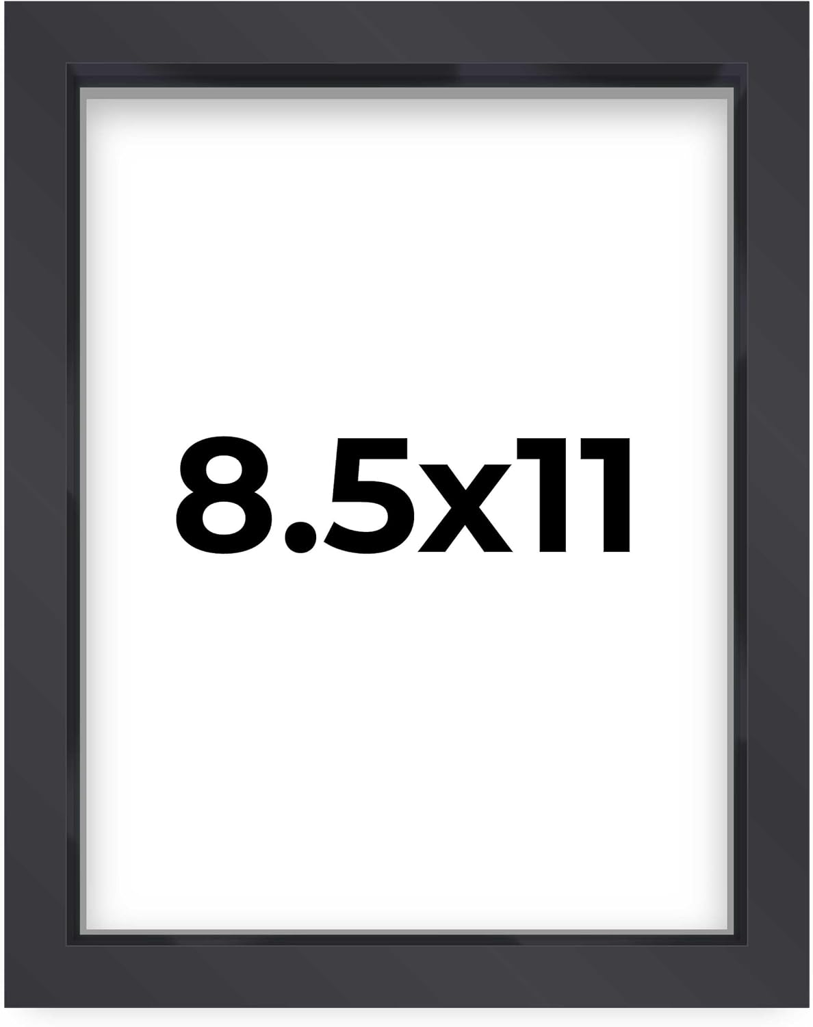 14x14 Shadow Box Black | 3/4" Depth of Usable Space | Solid Wood Pine | Includes UV Resistant Acrylic Plexiglass, Acid-Free Backing & Hanging Hardware | Made to Order in USA - Colors F