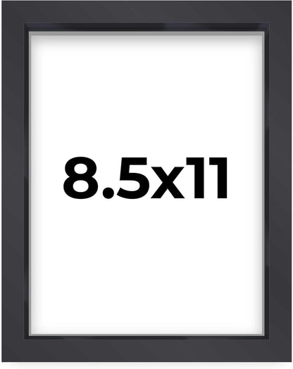 14x14 Shadow Box Black | 3/4" Depth of Usable Space | Solid Wood Pine | Includes UV Resistant Acrylic Plexiglass, Acid-Free Backing & Hanging Hardware | Made to Order in USA - Colors F